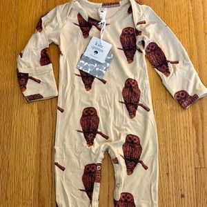 NWT Kate Quinn owl print bamboo pjs 6-9mo